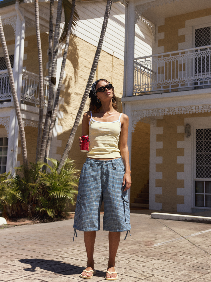 Lost Cause Baggy Cargo Short - Vintage Blue