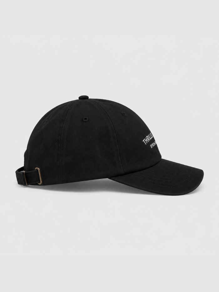 Thrills Co 6 Panel Cap - Washed Black