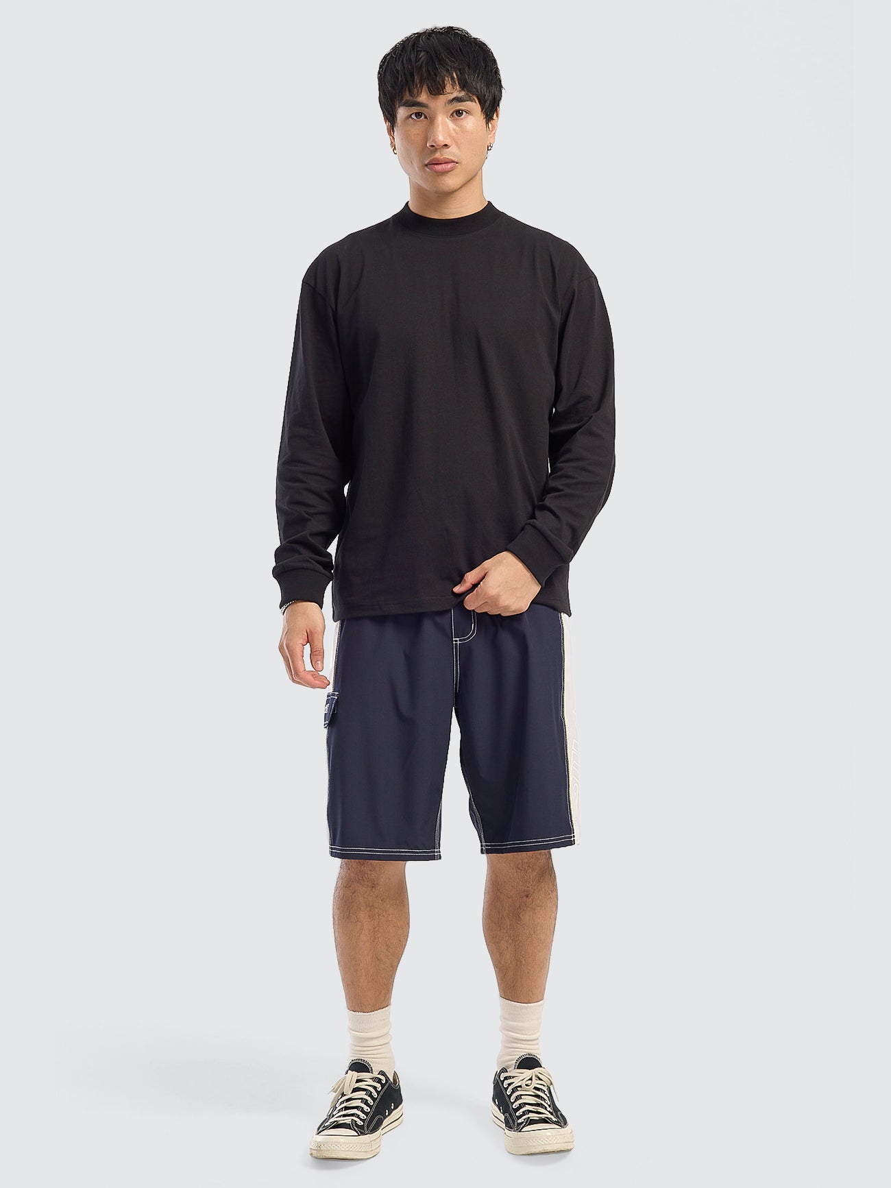 Outcast Elastic Waist Boardshort - Total Eclipse