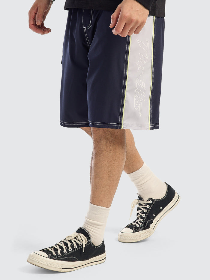 Outcast Elastic Waist Boardshort - Total Eclipse