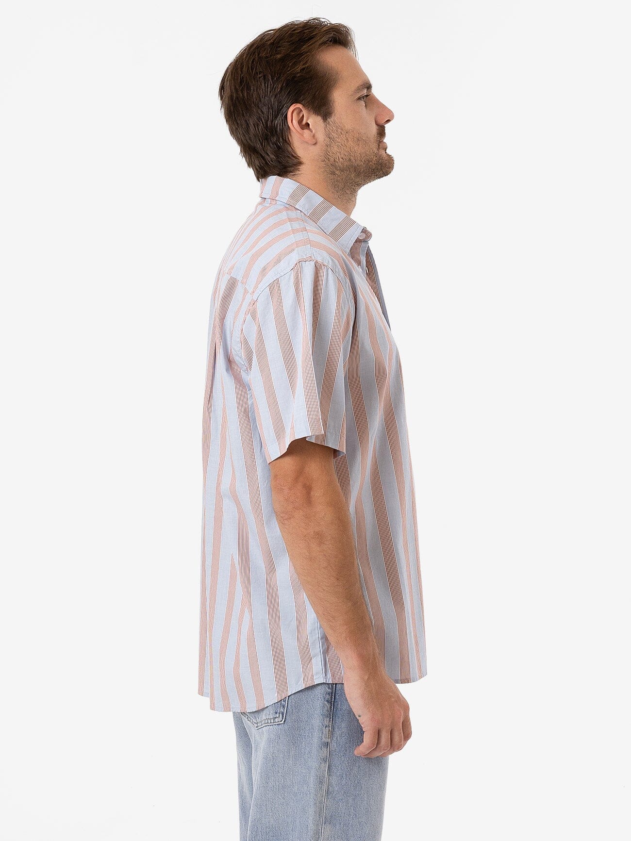 Mens Porter Short Sleeve Shirt - Sky Blue