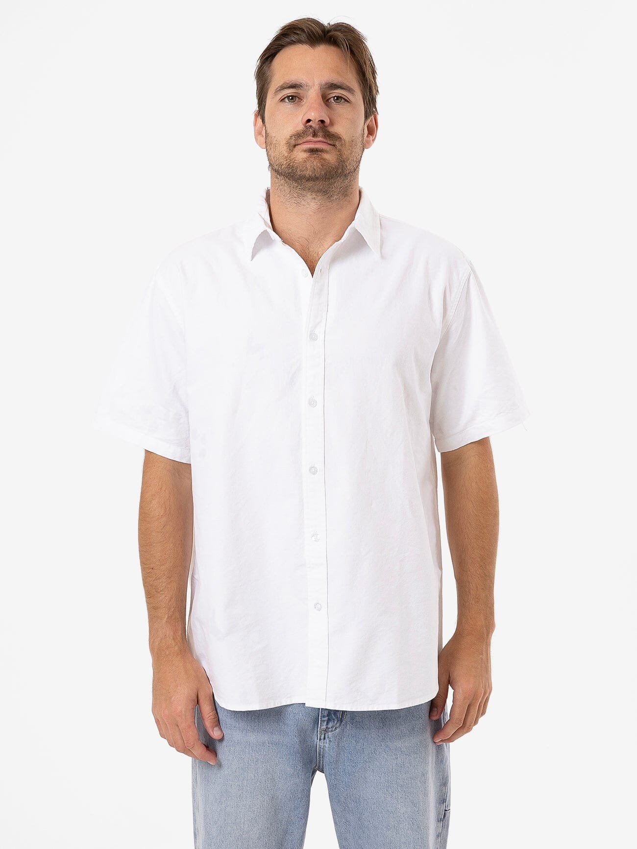 Occasions Oxford Short Sleeve Shirt - White