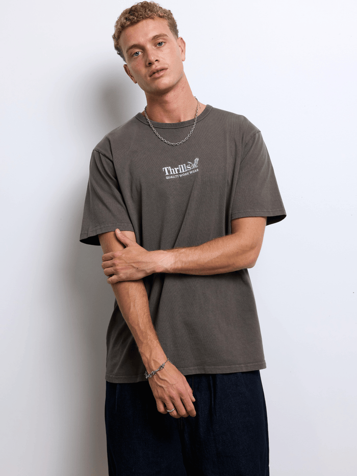 Thrills Workwear Embro Merch Fit Tee - Bungee Cord