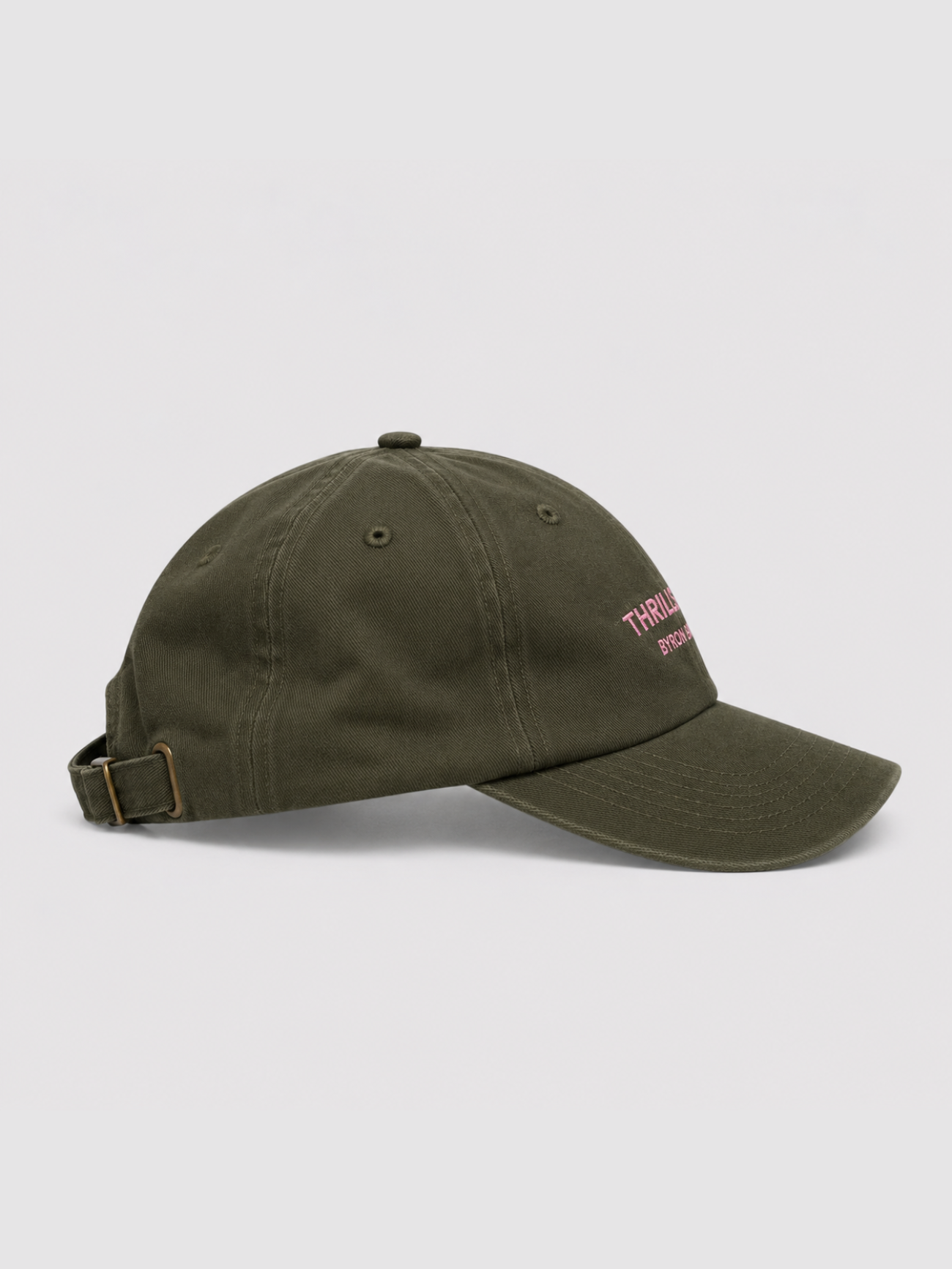 Thrills Co 6 Panel Cap - Army Green