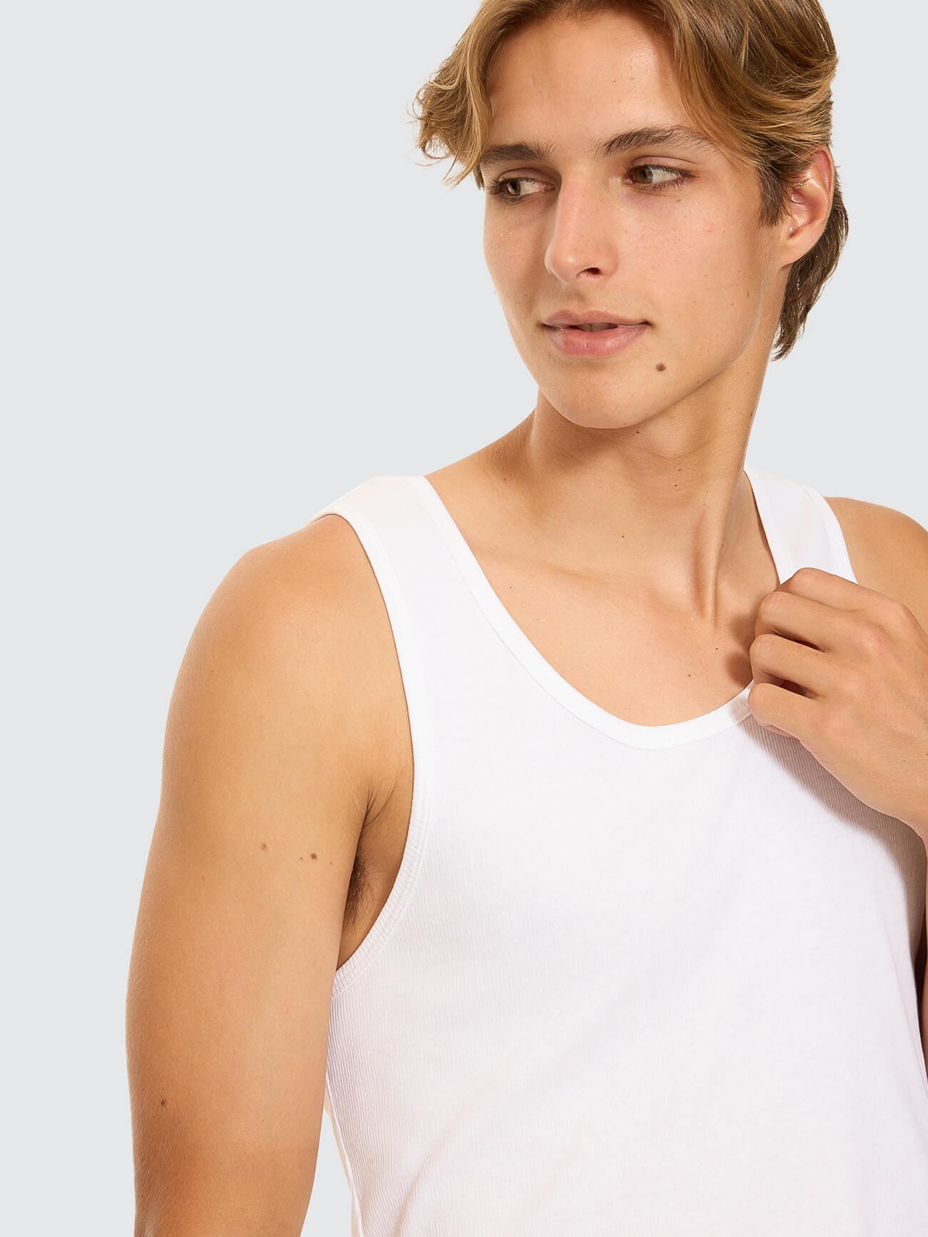 Endless Rib Tank - White