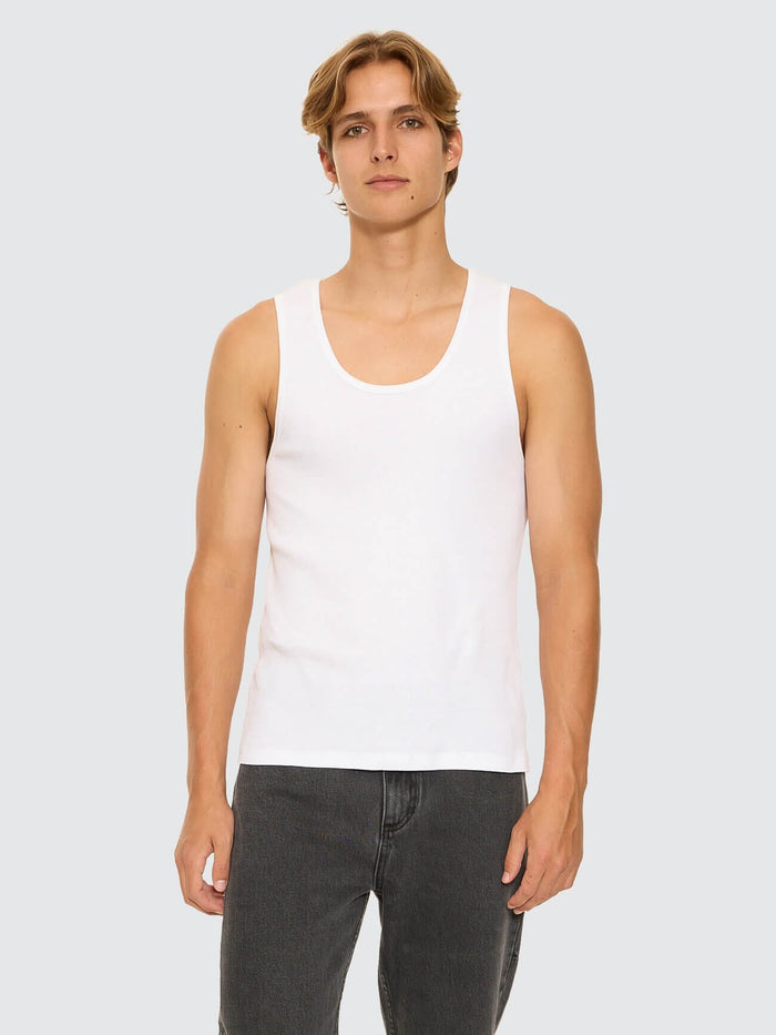Endless Rib Tank - White XS