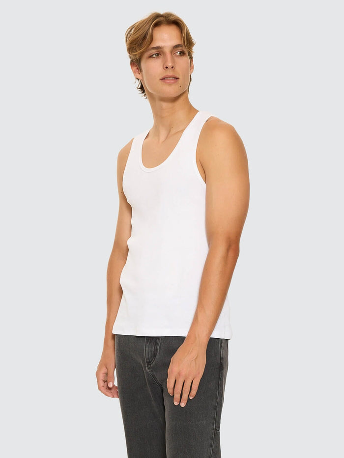 Endless Rib Tank - White XS