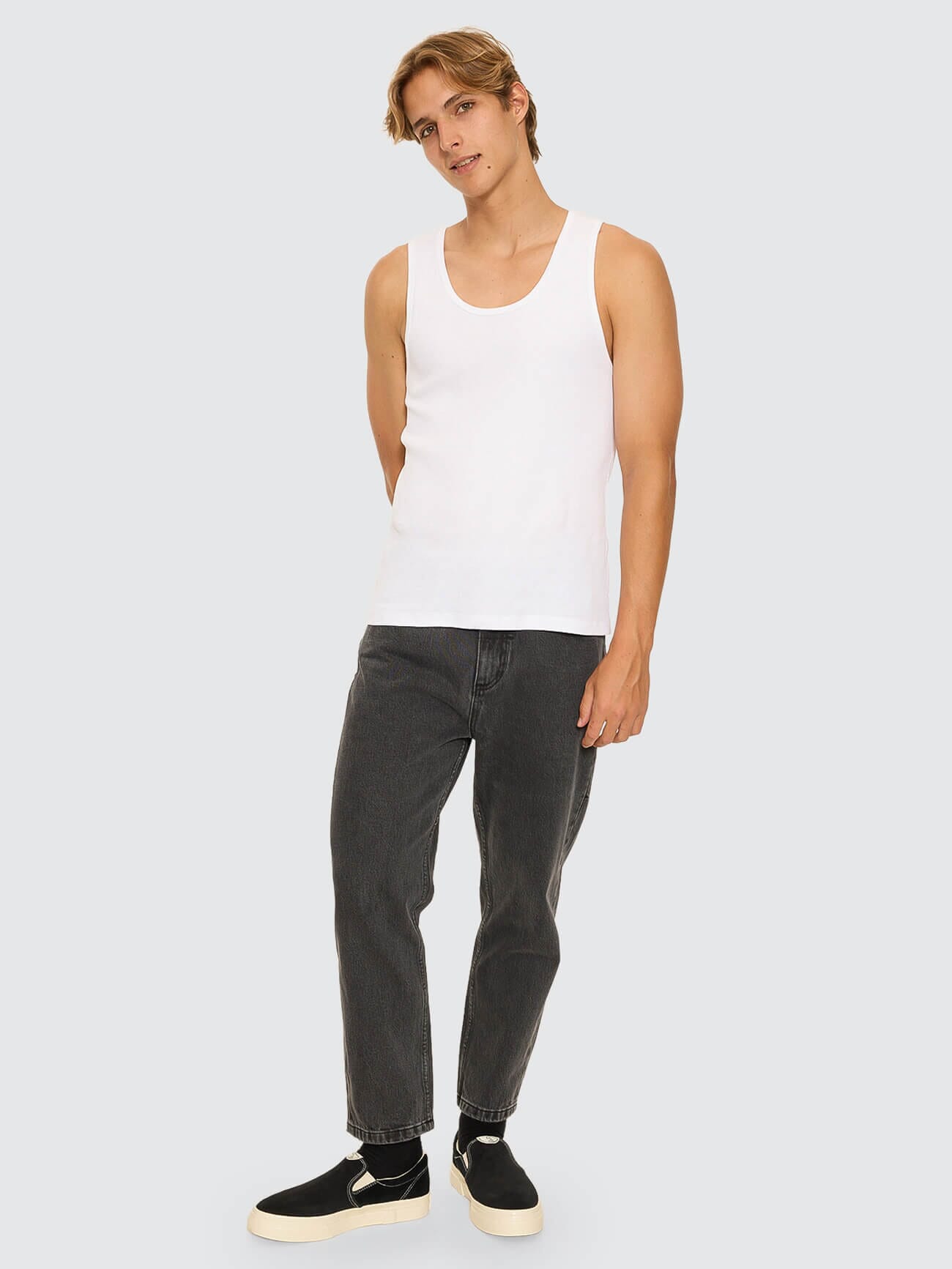 Endless Rib Tank - White XS