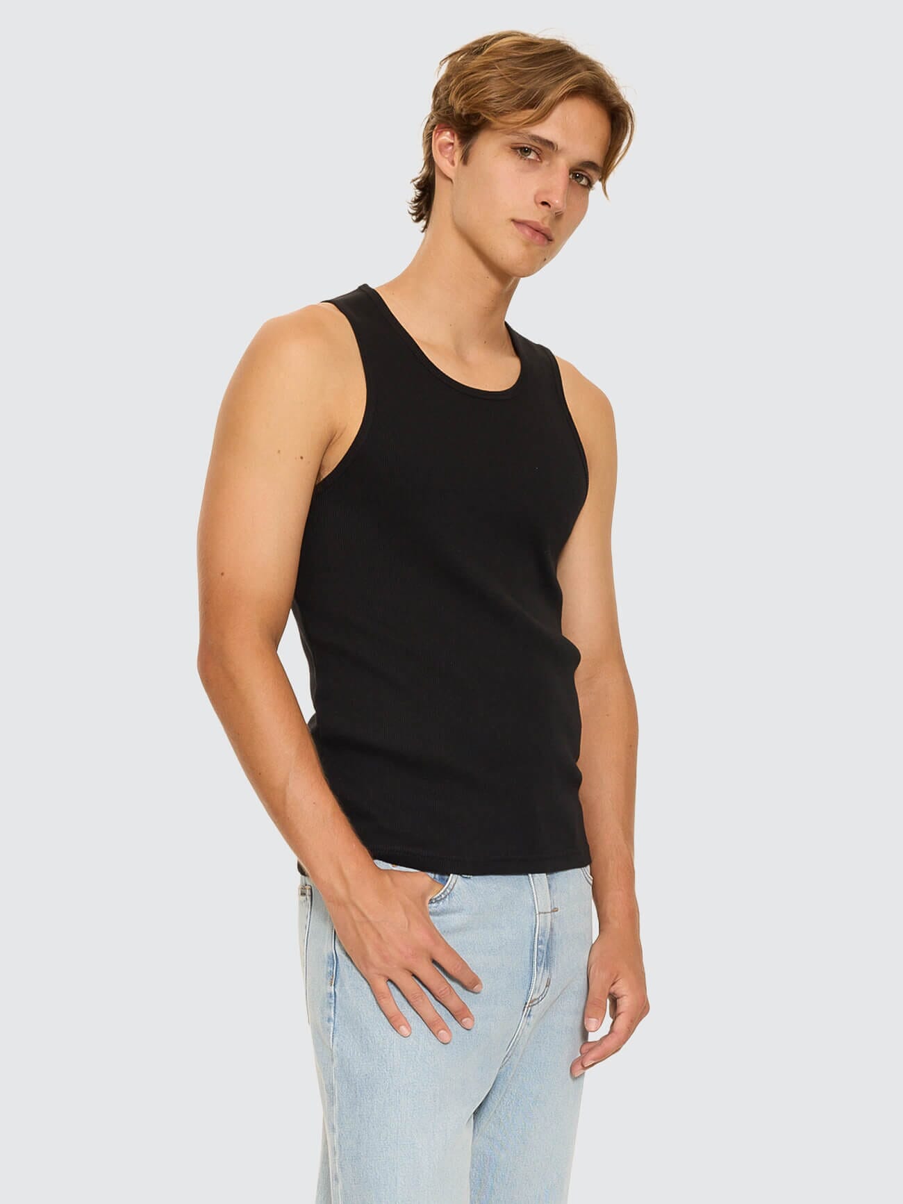Endless Rib Tank - Black