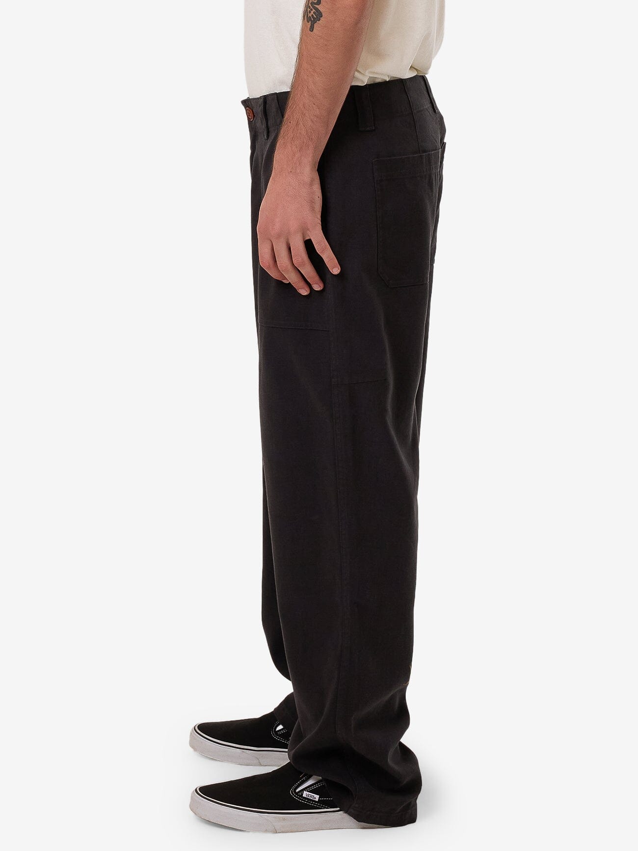 Hemp Thrills Slacker Utility Pant - Black