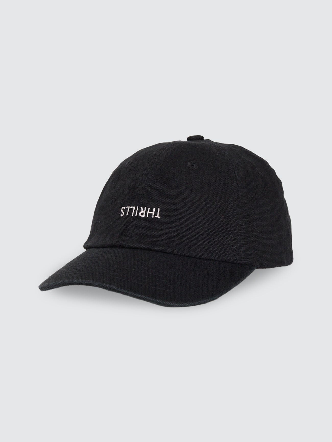 Minimal Thrills 6 Panel Cap - Washed Black