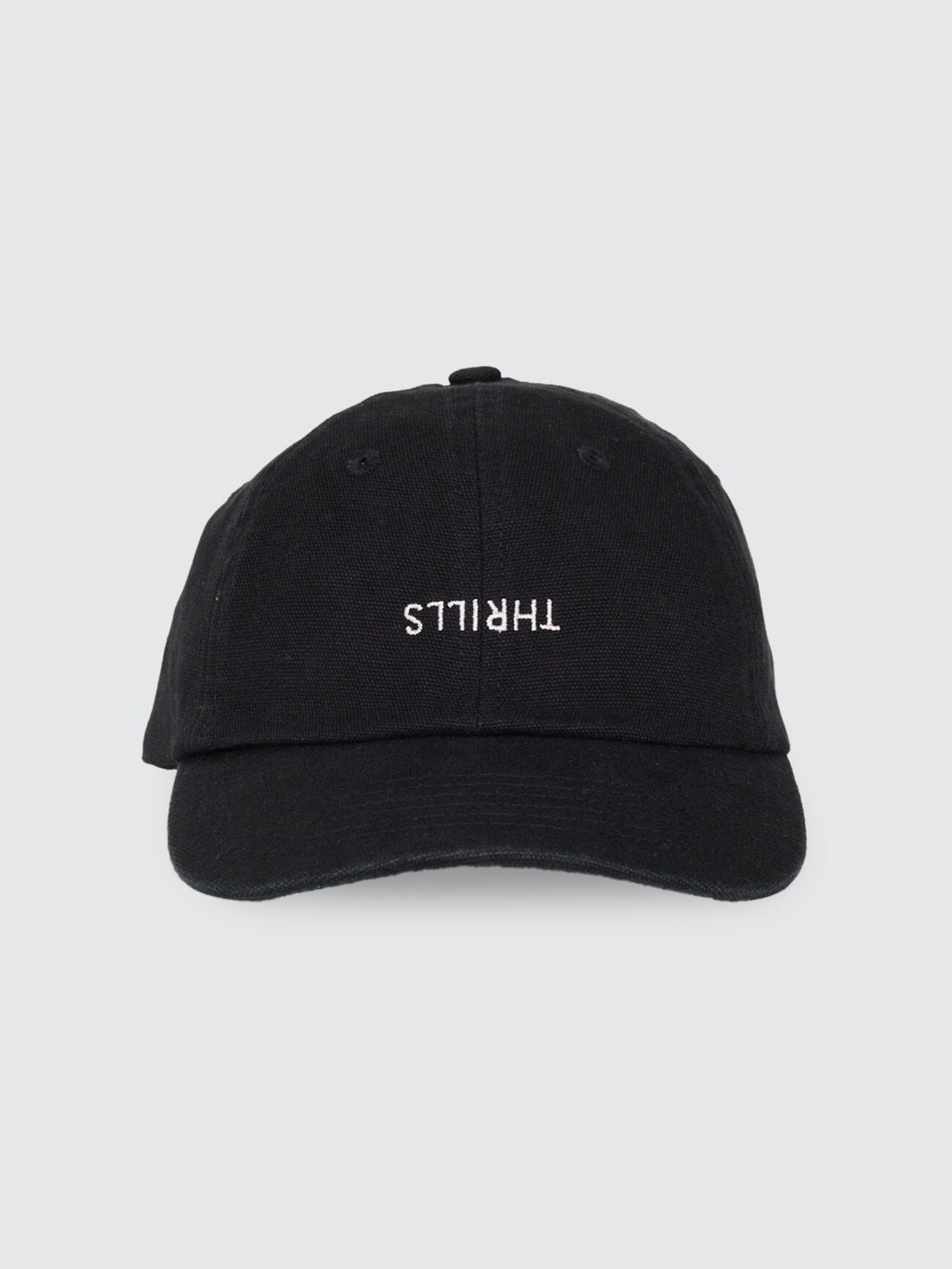 Minimal Thrills 6 Panel Cap - Washed Black