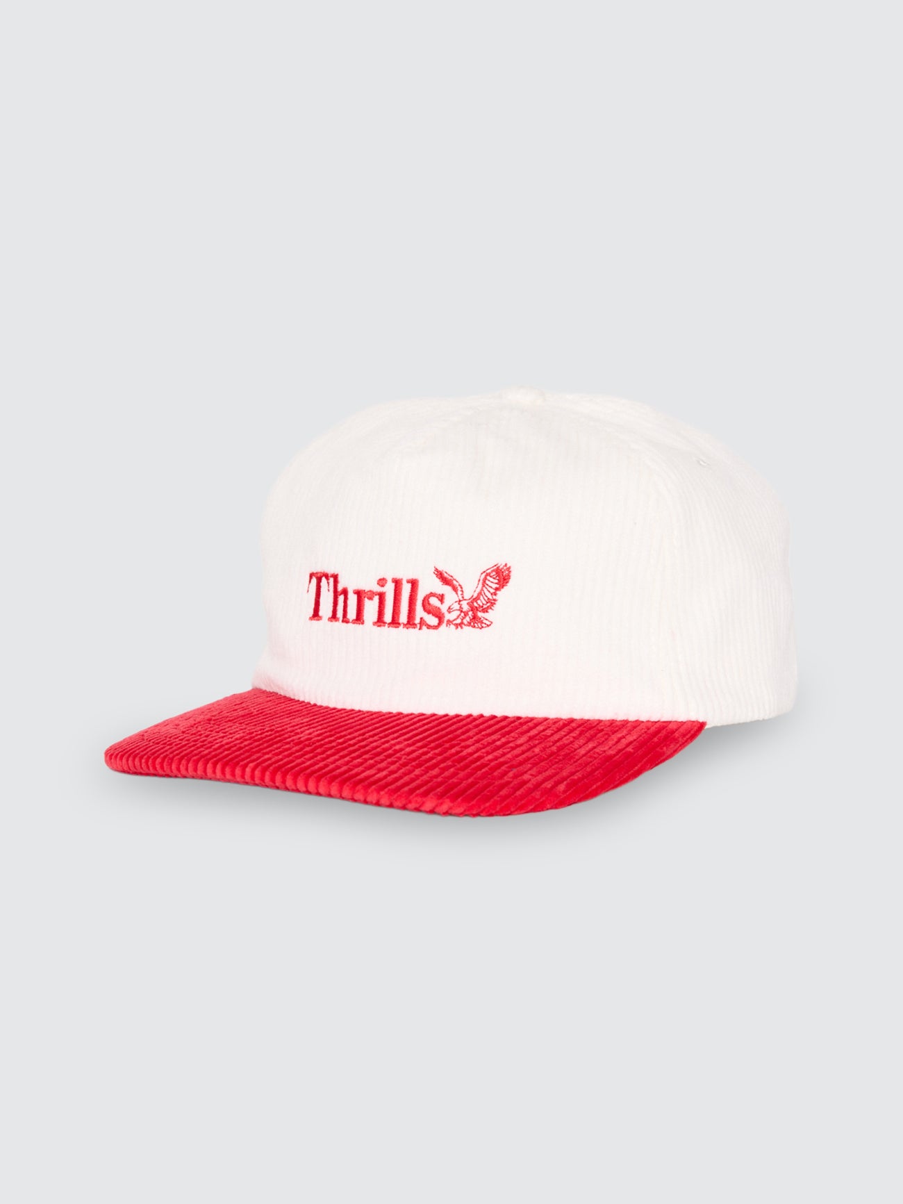 Thrills Workwear 5 Panel Cap - Racing Red - Tofu