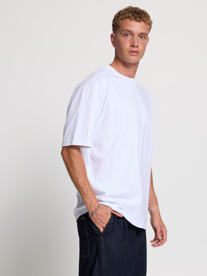 Thrills Military Oversize Fit Tee - White