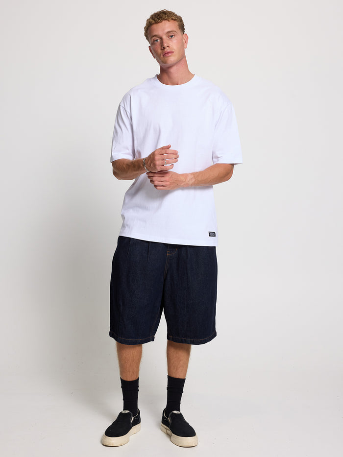 Thrills Military Oversize Fit Tee - White