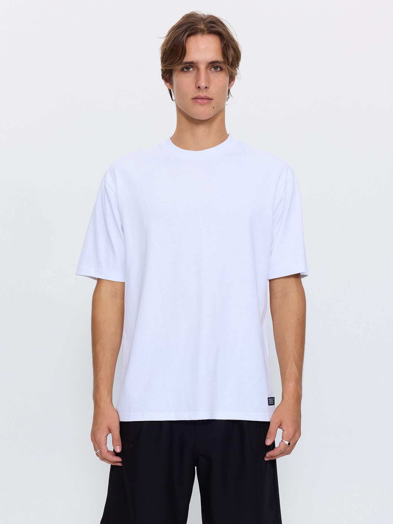 Thrills Military Oversize Fit Tee - White XS