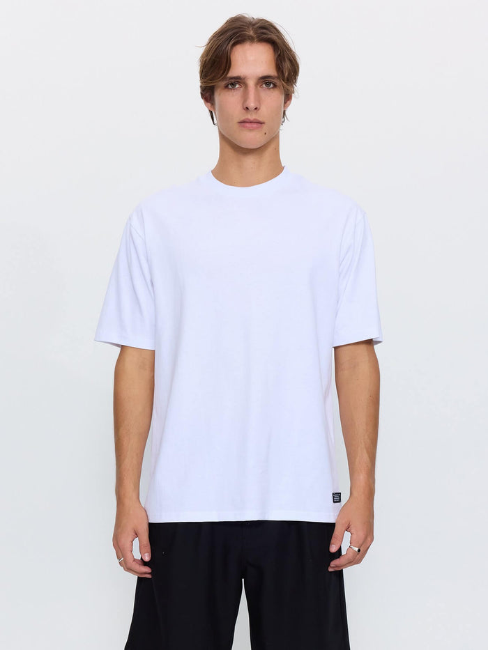 Thrills Military Oversize Fit Tee - White XS