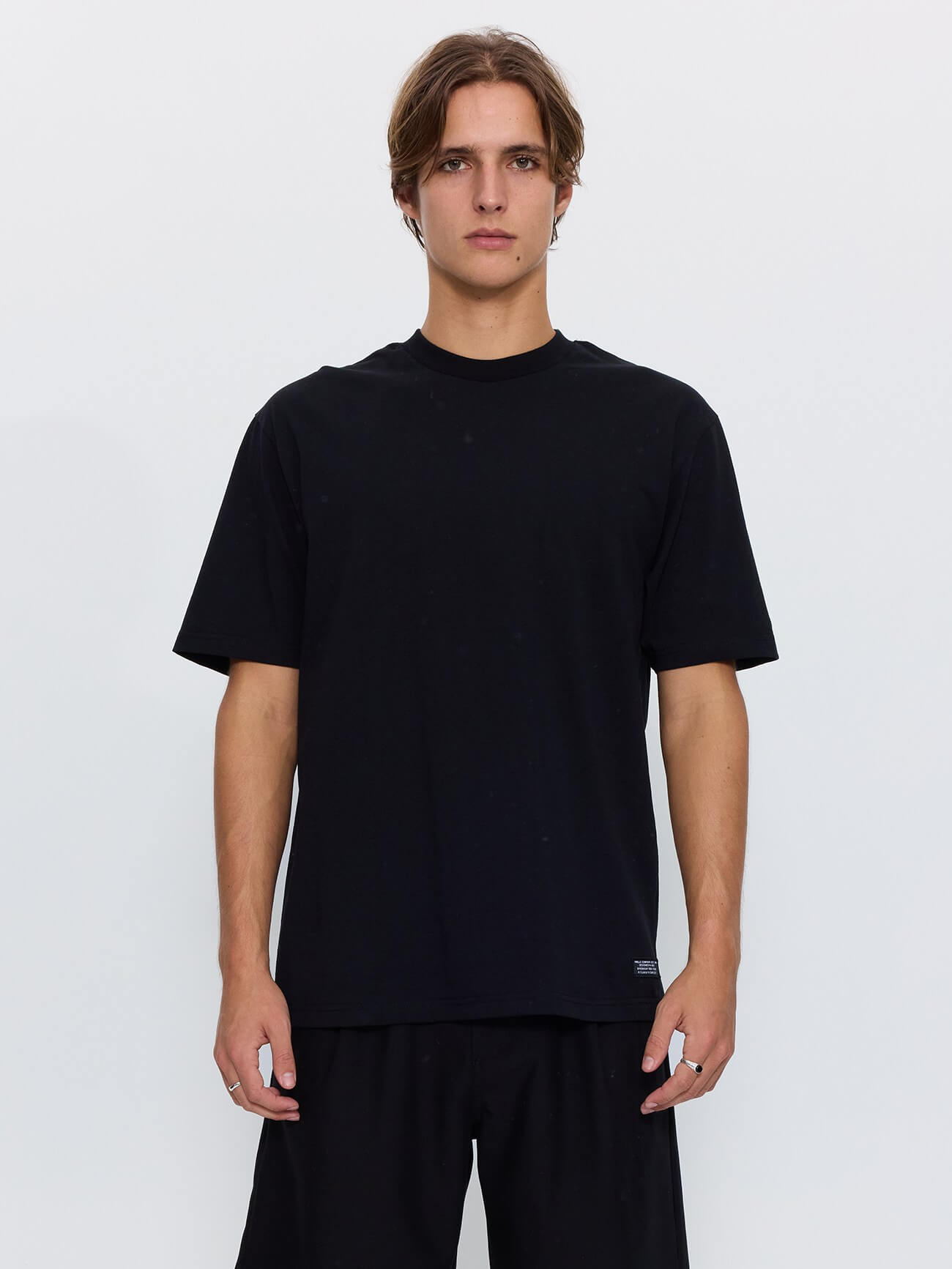 Thrills Military Oversize Fit Tee - Black XS