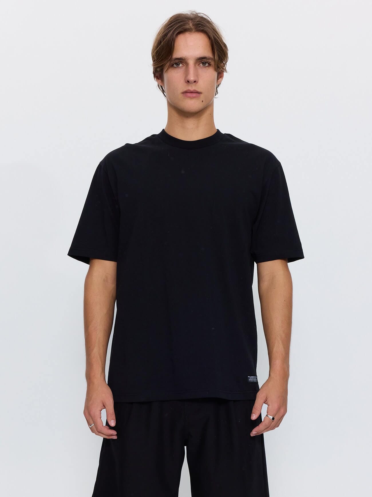 Thrills Military Oversize Fit Tee - Black XS