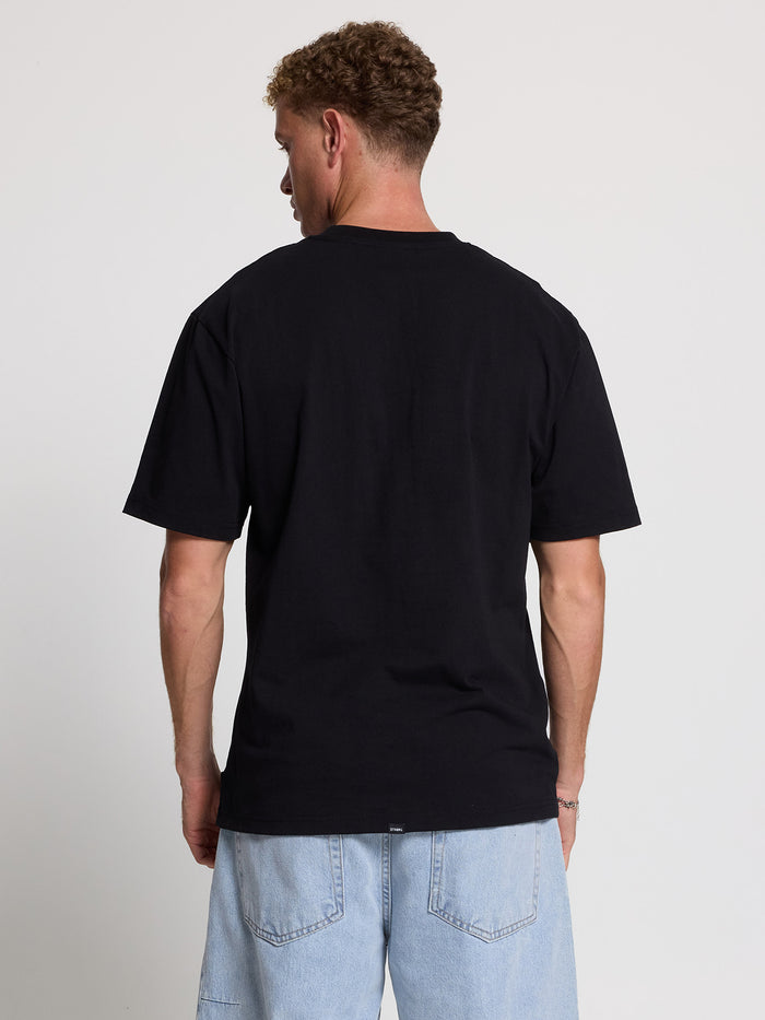 Thrills Military Oversize Fit Tee - Black