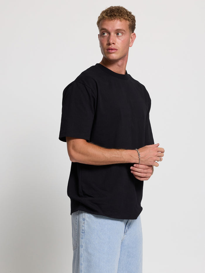 Thrills Military Oversize Fit Tee - Black