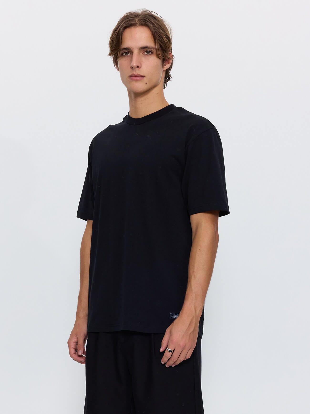 Thrills Military Oversize Fit Tee - Black XS