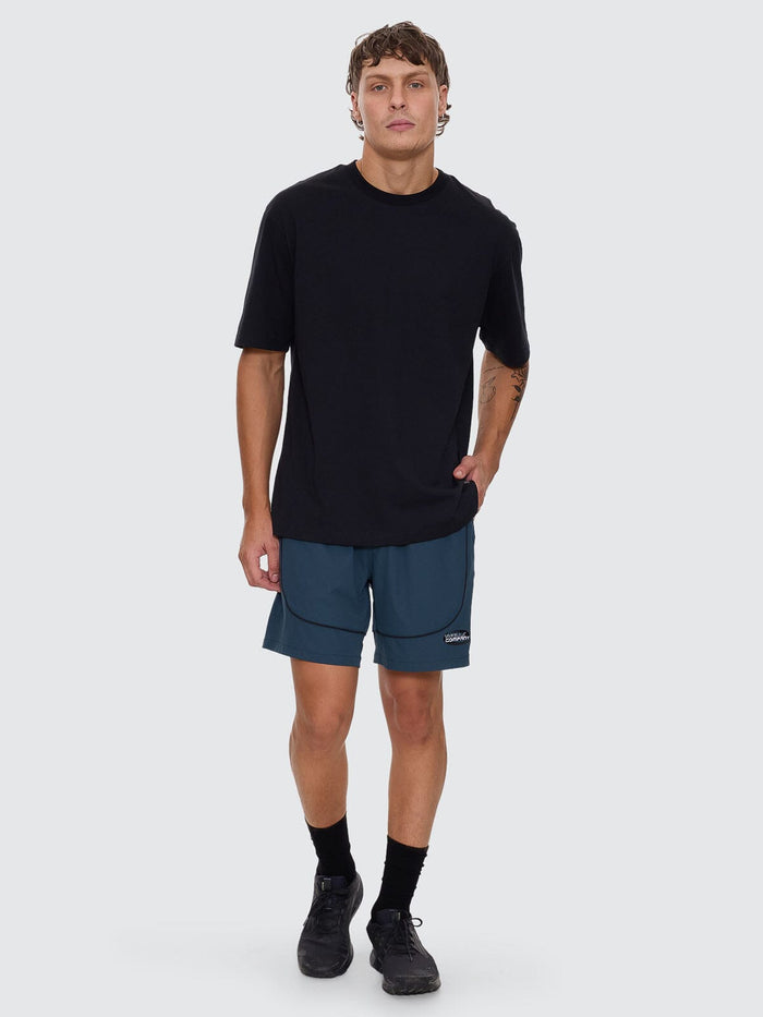 Thrills Military Oversize Fit Tee - Black