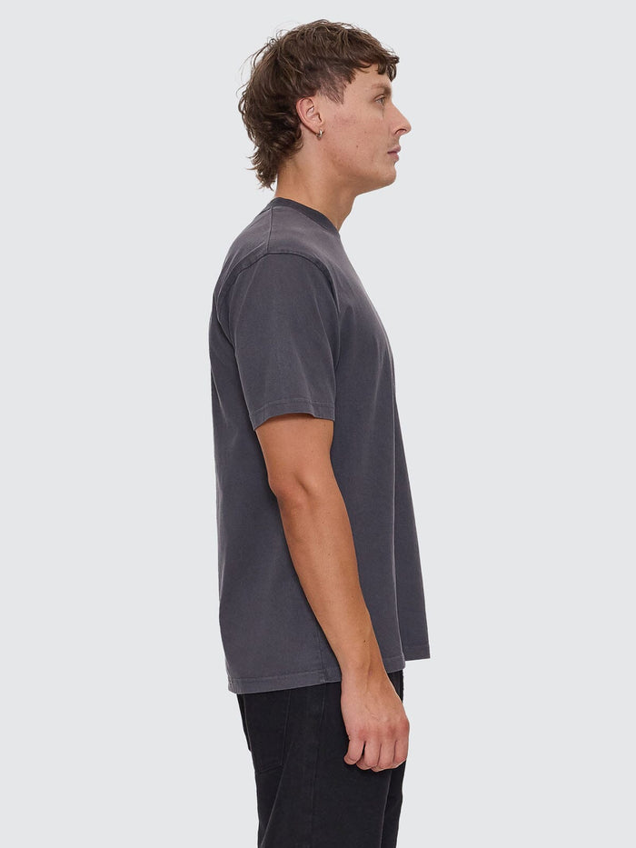 Thrills Military Oversize Fit Tee - Dark Charcoal