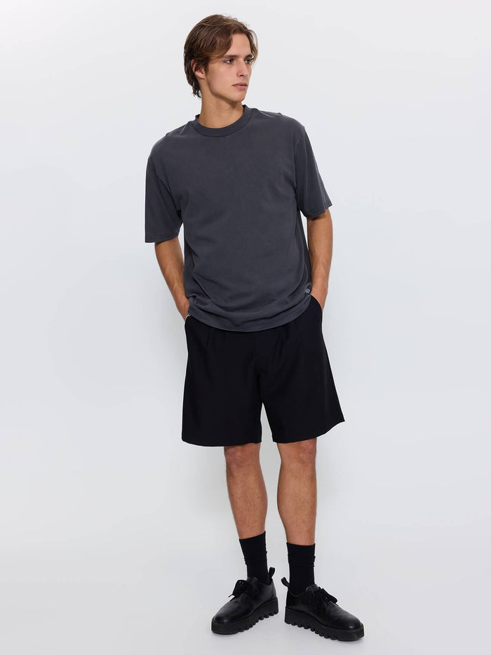 Thrills Military Oversize Fit Tee - Dark Charcoal XS