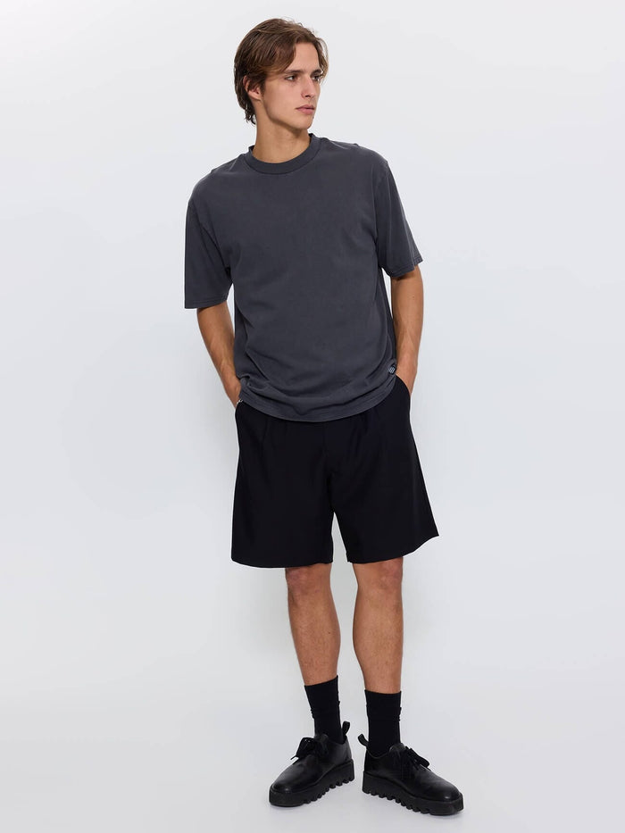 Thrills Military Oversize Fit Tee - Dark Charcoal XS