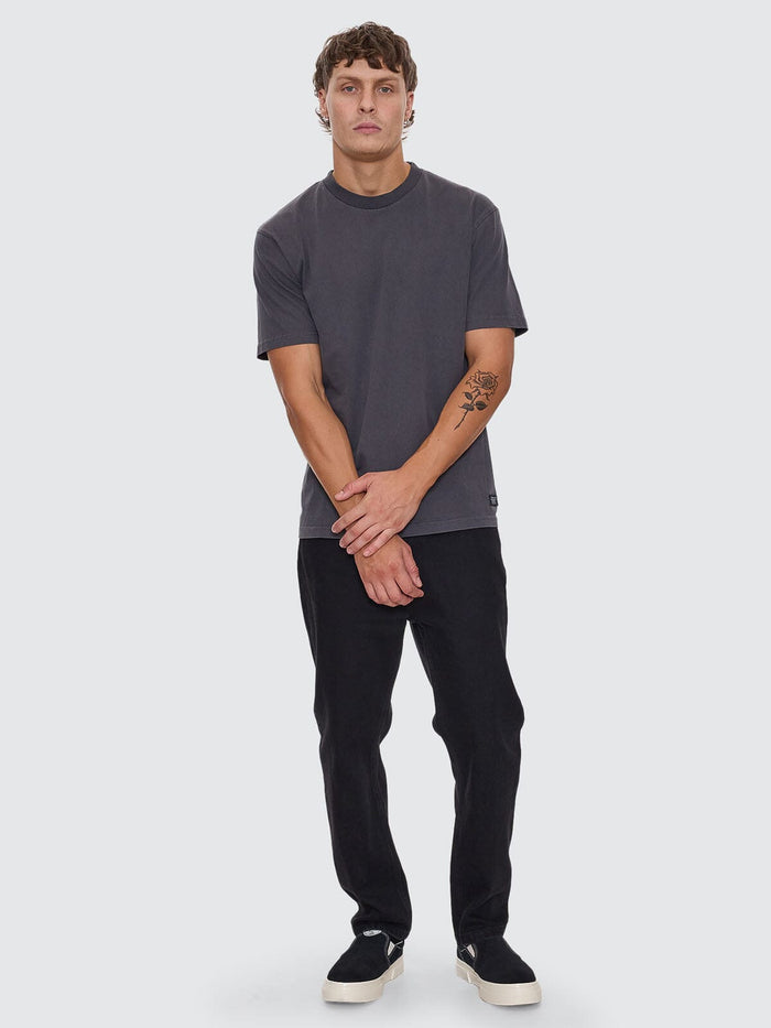Thrills Military Oversize Fit Tee - Dark Charcoal