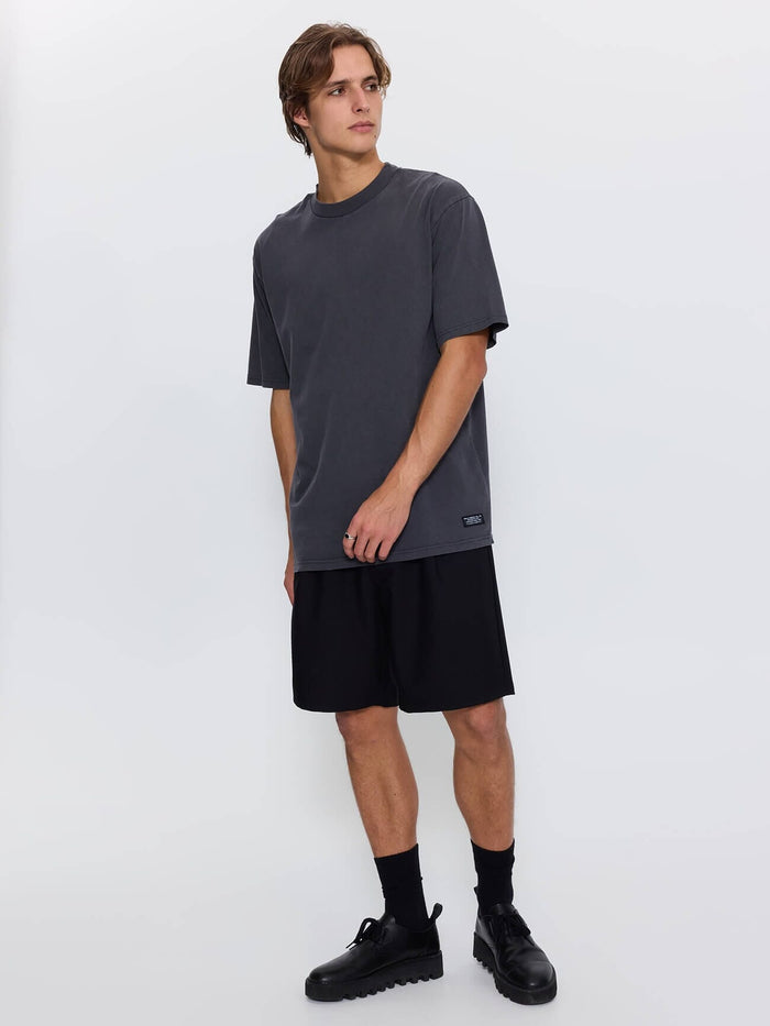 Thrills Military Oversize Fit Tee - Dark Charcoal XS