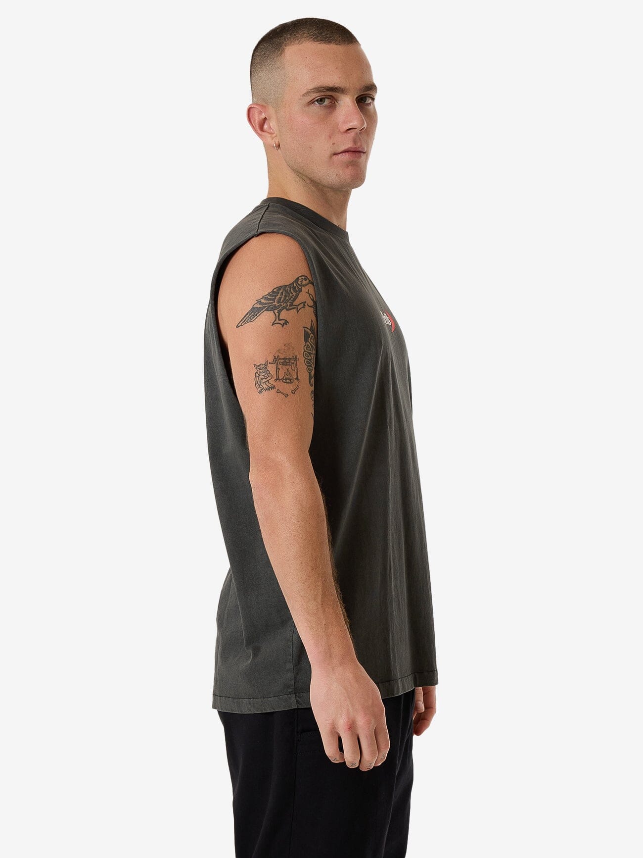 Players Merch Fit Muscle Tee - Merch Black