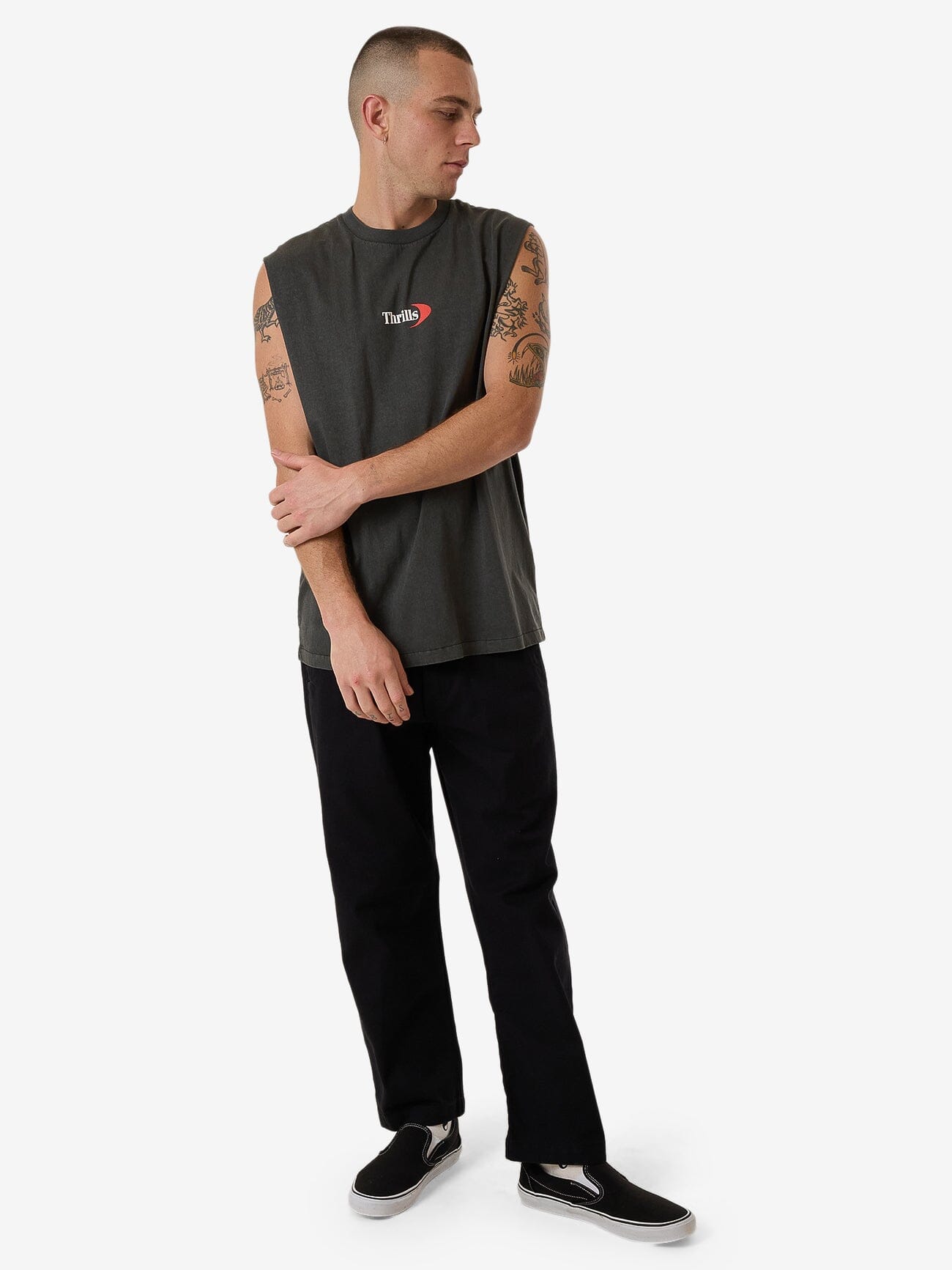 Players Merch Fit Muscle Tee - Merch Black