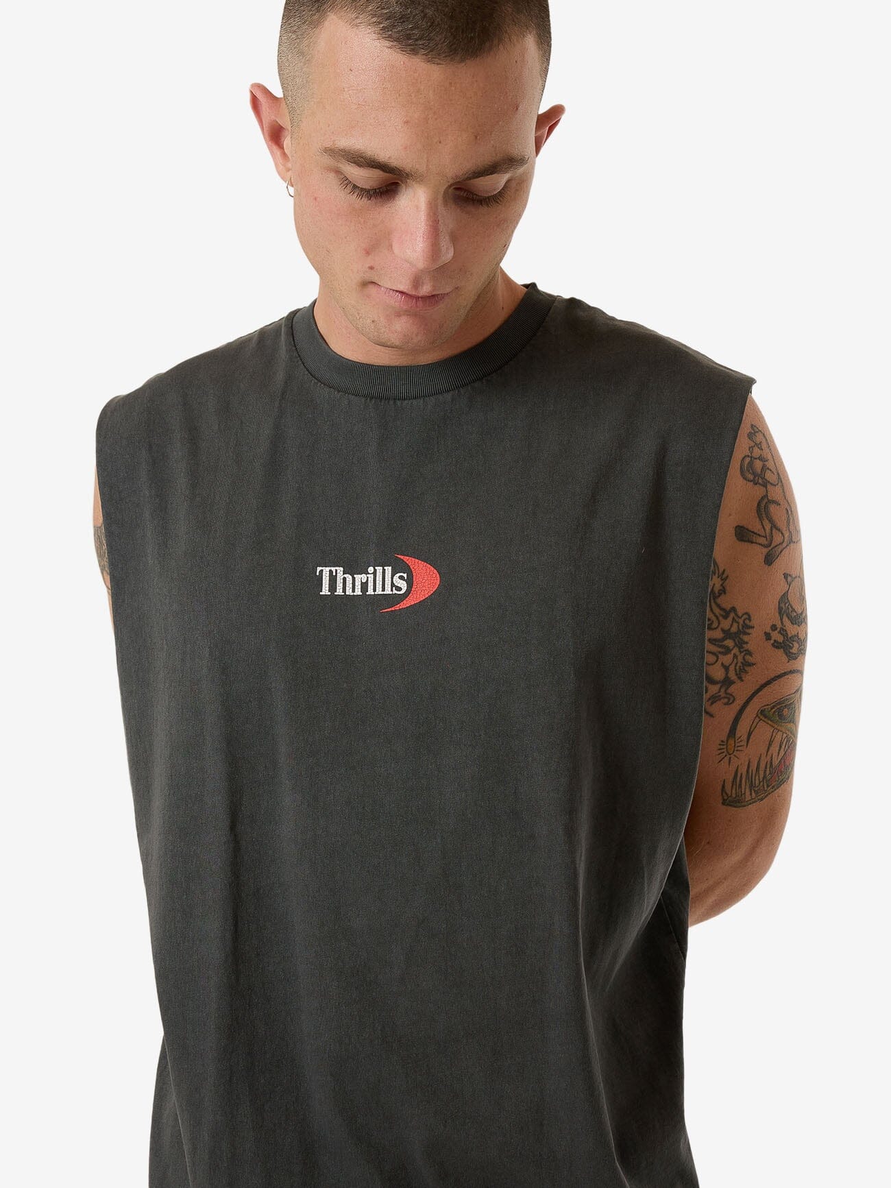Players Merch Fit Muscle Tee - Merch Black