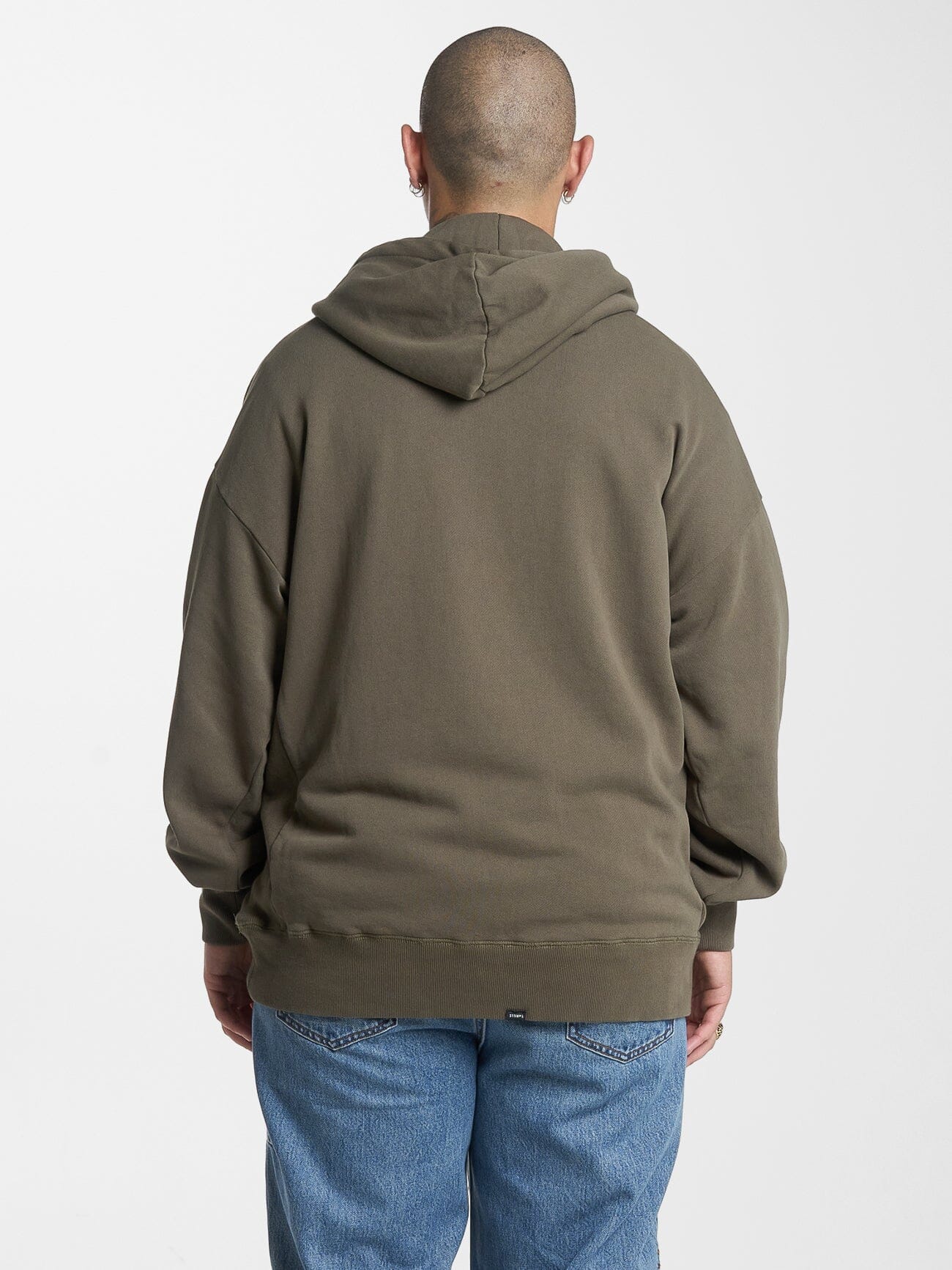 Minimal Thrills Slouch Pull On Hood - Tarmac