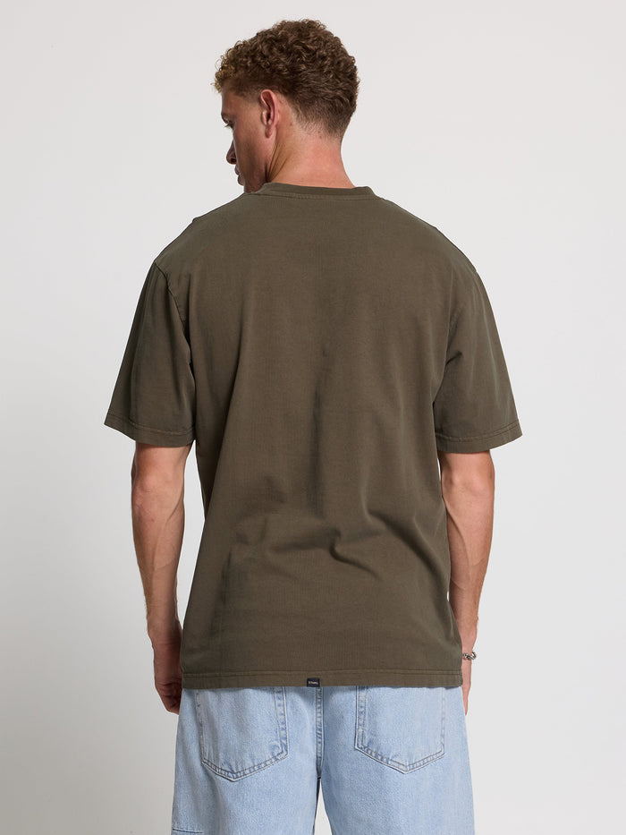 Thrills Military Oversize Fit Tee - Grape Leaf