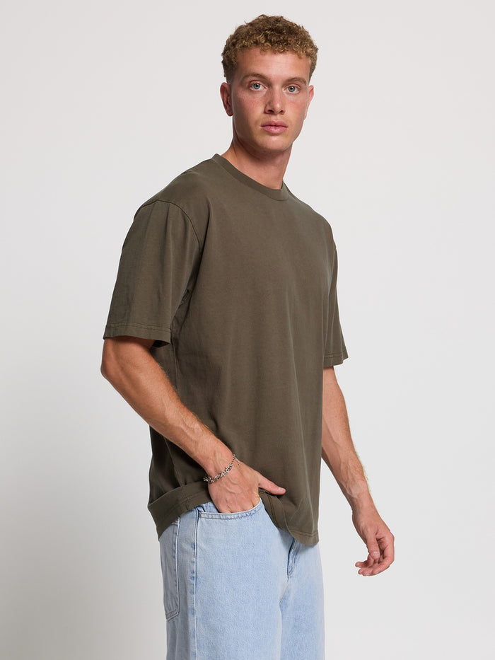 Thrills Military Oversize Fit Tee - Grape Leaf
