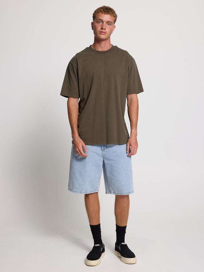 Thrills Military Oversize Fit Tee - Grape Leaf
