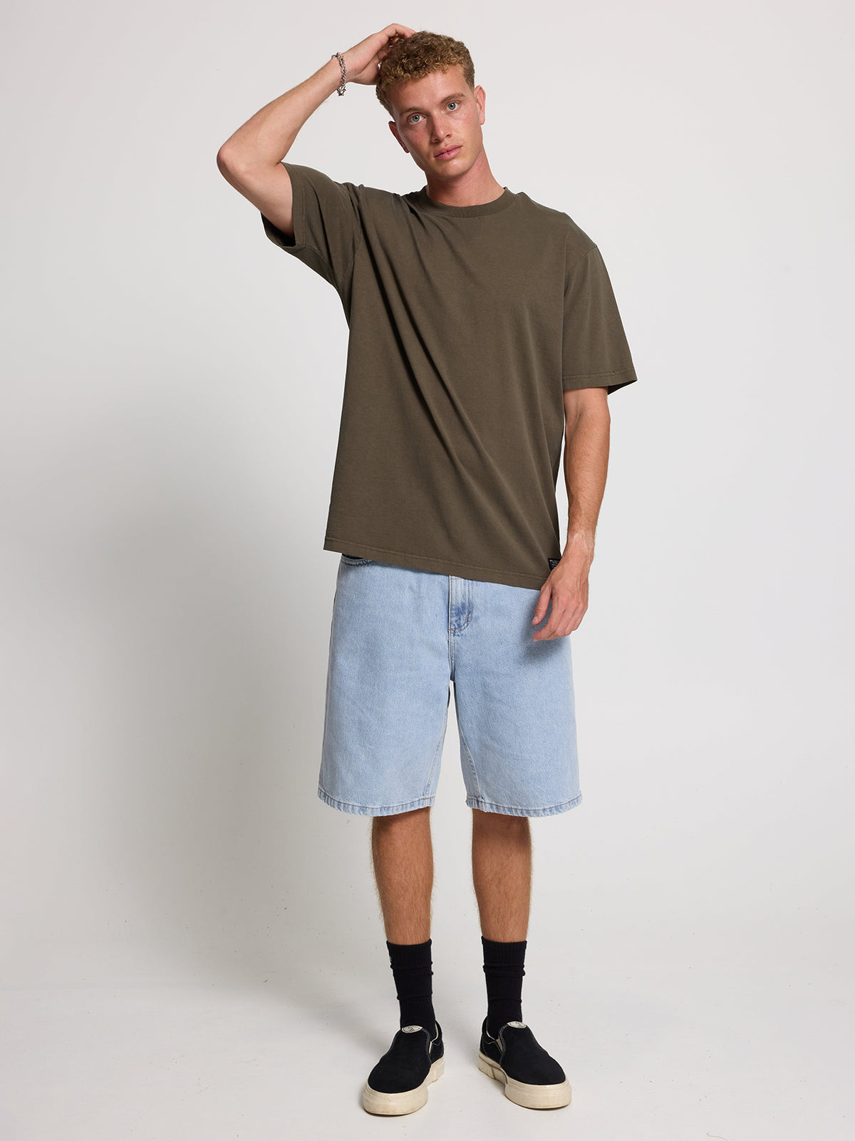 Thrills Military Oversize Fit Tee - Grape Leaf