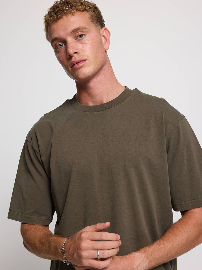 Thrills Military Oversize Fit Tee - Grape Leaf