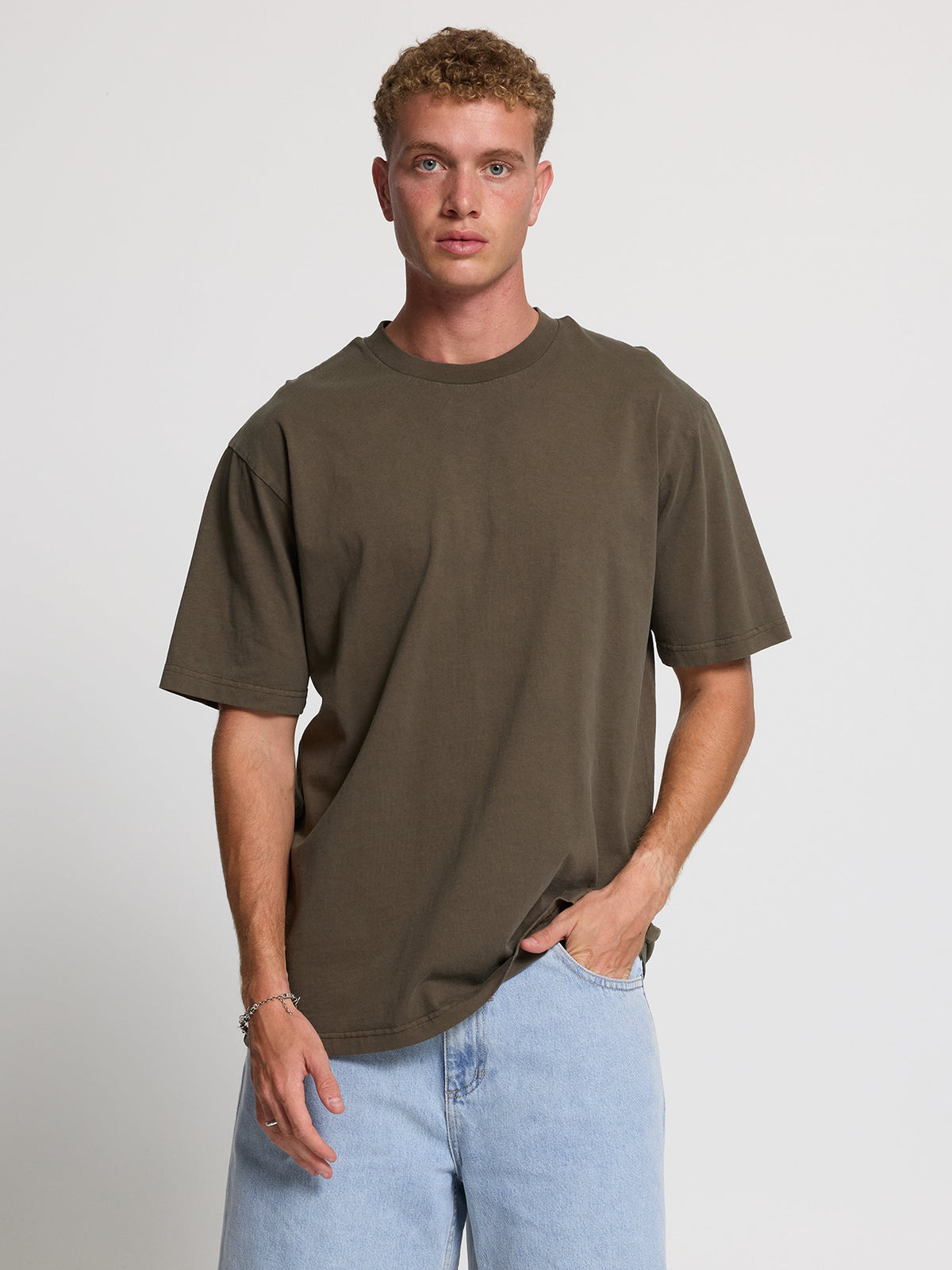Thrills Military Oversize Fit Tee - Grape Leaf
