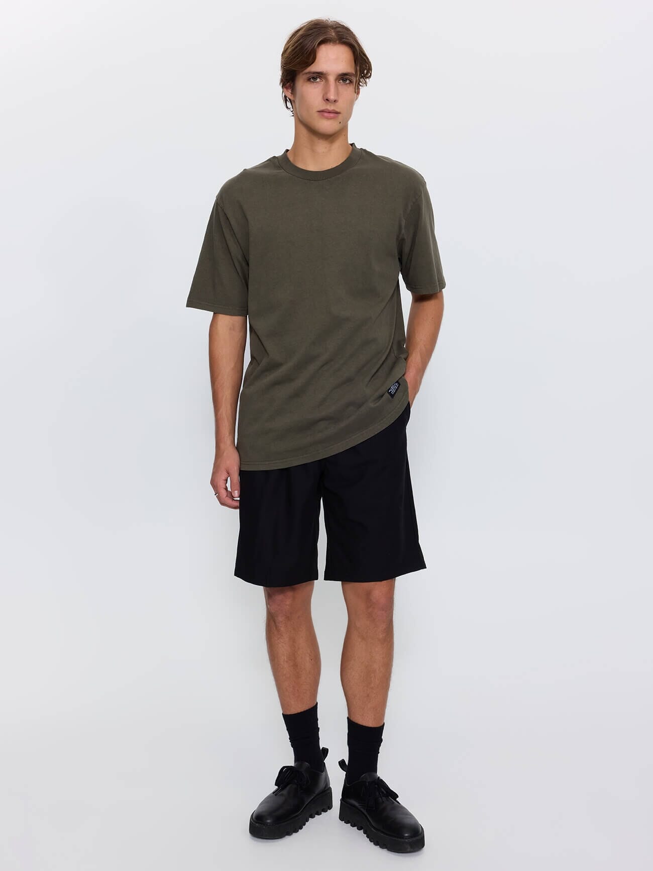 Thrills Military Oversize Fit Tee - Grape Leaf XS