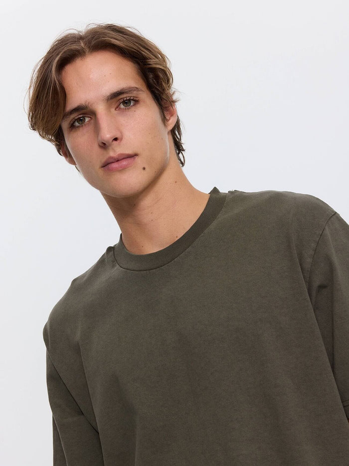 Thrills Military Oversize Fit Tee - Grape Leaf XS