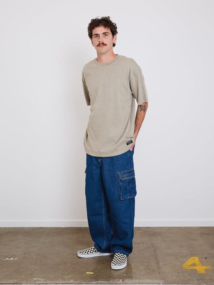 Thrills Military Oversize Fit Tee - Aluminium