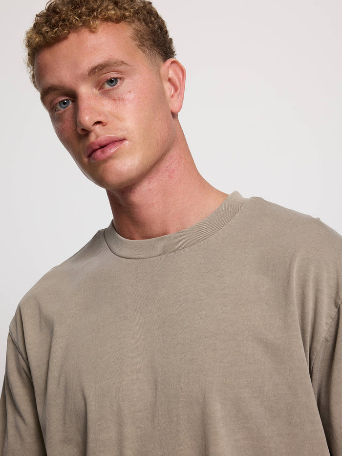 Thrills Military Oversize Fit Tee - Aluminium