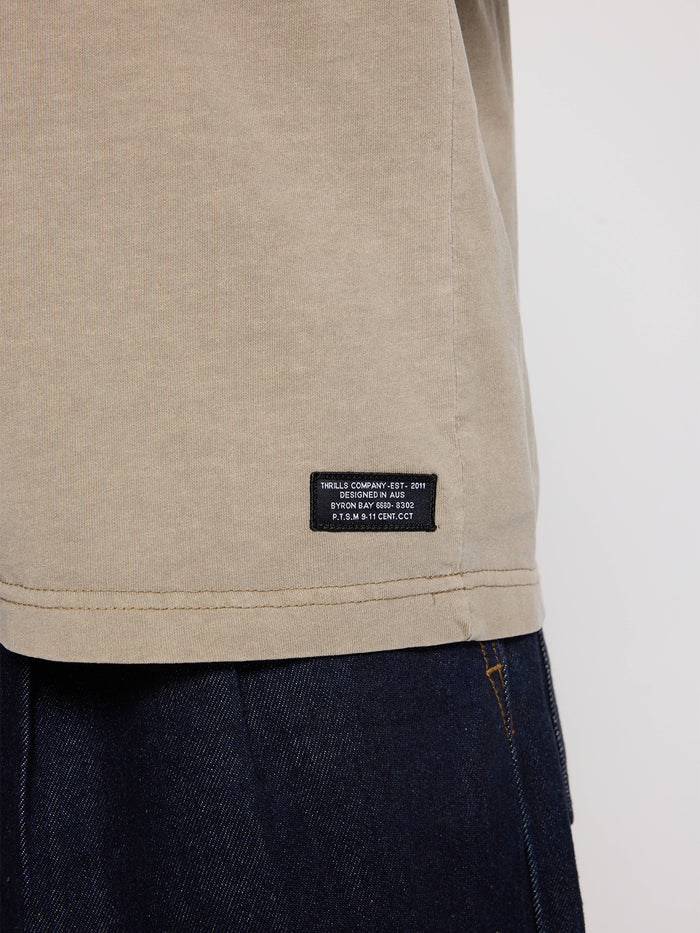 Thrills Military Oversize Fit Tee - Aluminium