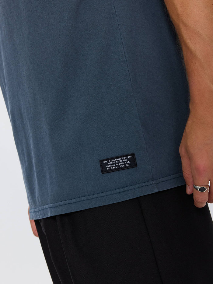 Thrills Military Oversize Fit Tee - Light Petrol XS