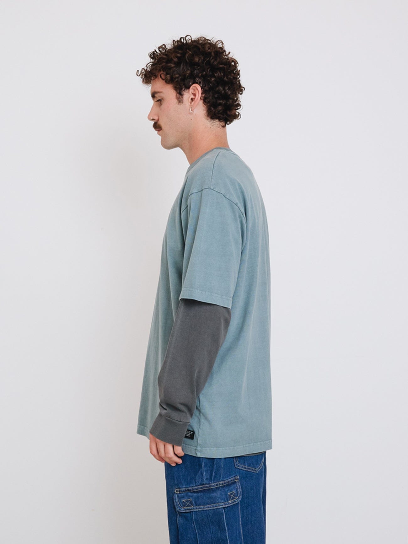 Thrills Military Oversize Fit Tee - Stormy Sea
