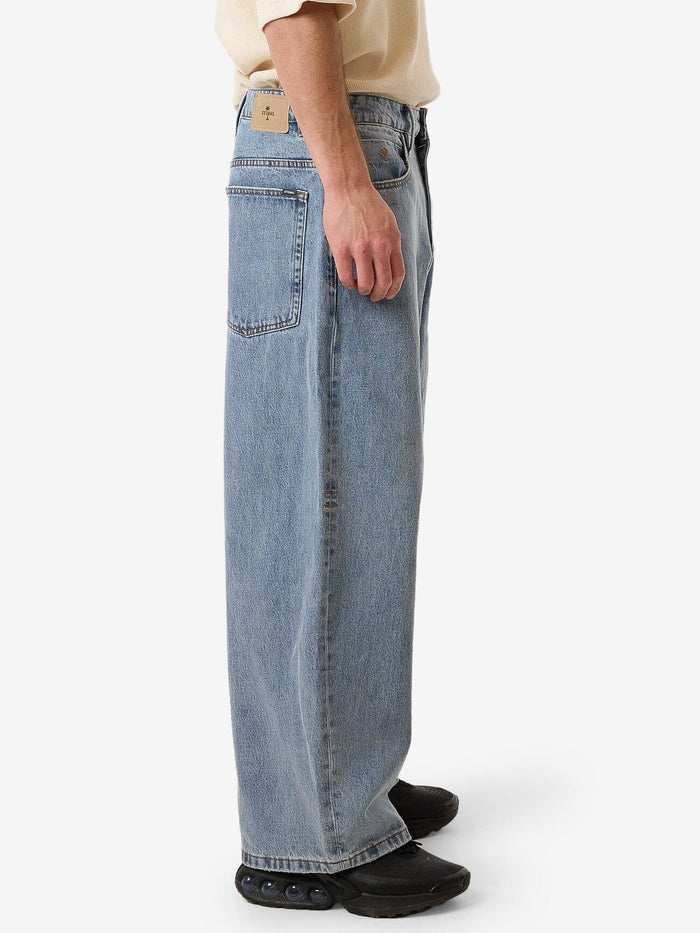 Barrel Leg Balloon Baggy Denim Jean - Garage Blue
